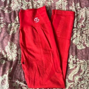 Skywearthread red seamless leggings I don’t wear anymore